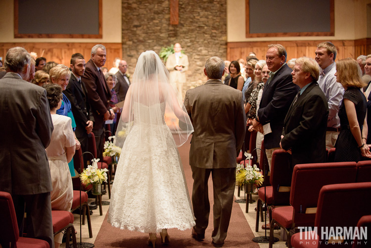 wedding at Trinity Church, Marble Hill, GA
