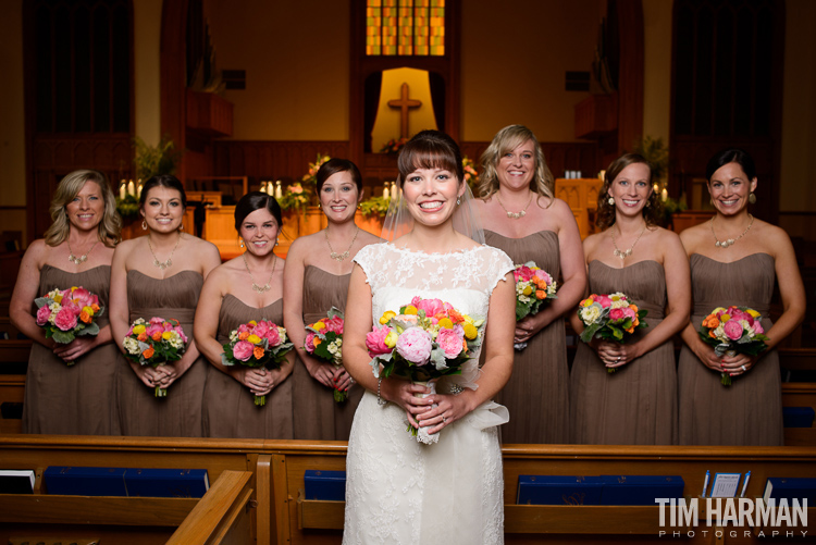 wedding at marietta first baptist church | reception at the foundry at puritan mill