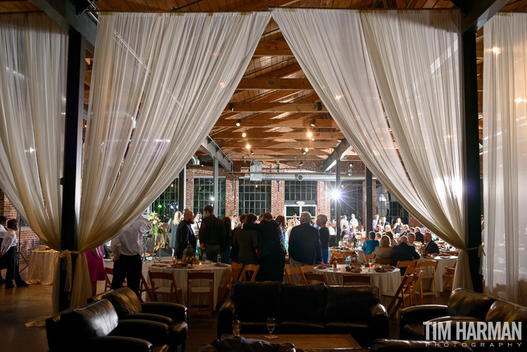 wedding at marietta first baptist church | reception at the foundry at puritan mill